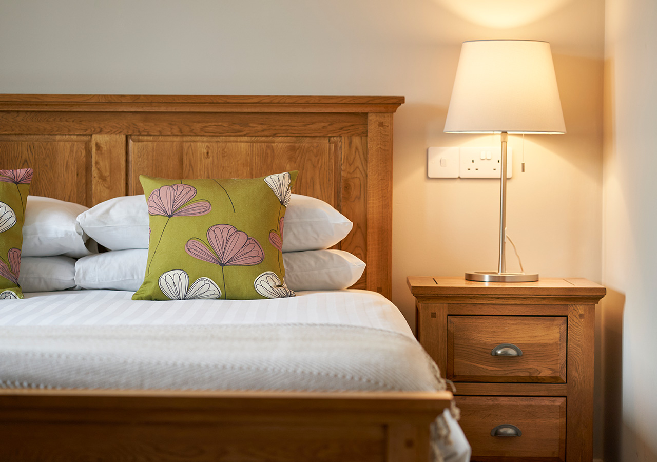 A Double Bed in the Ulbster Arms Hotel in Caithness