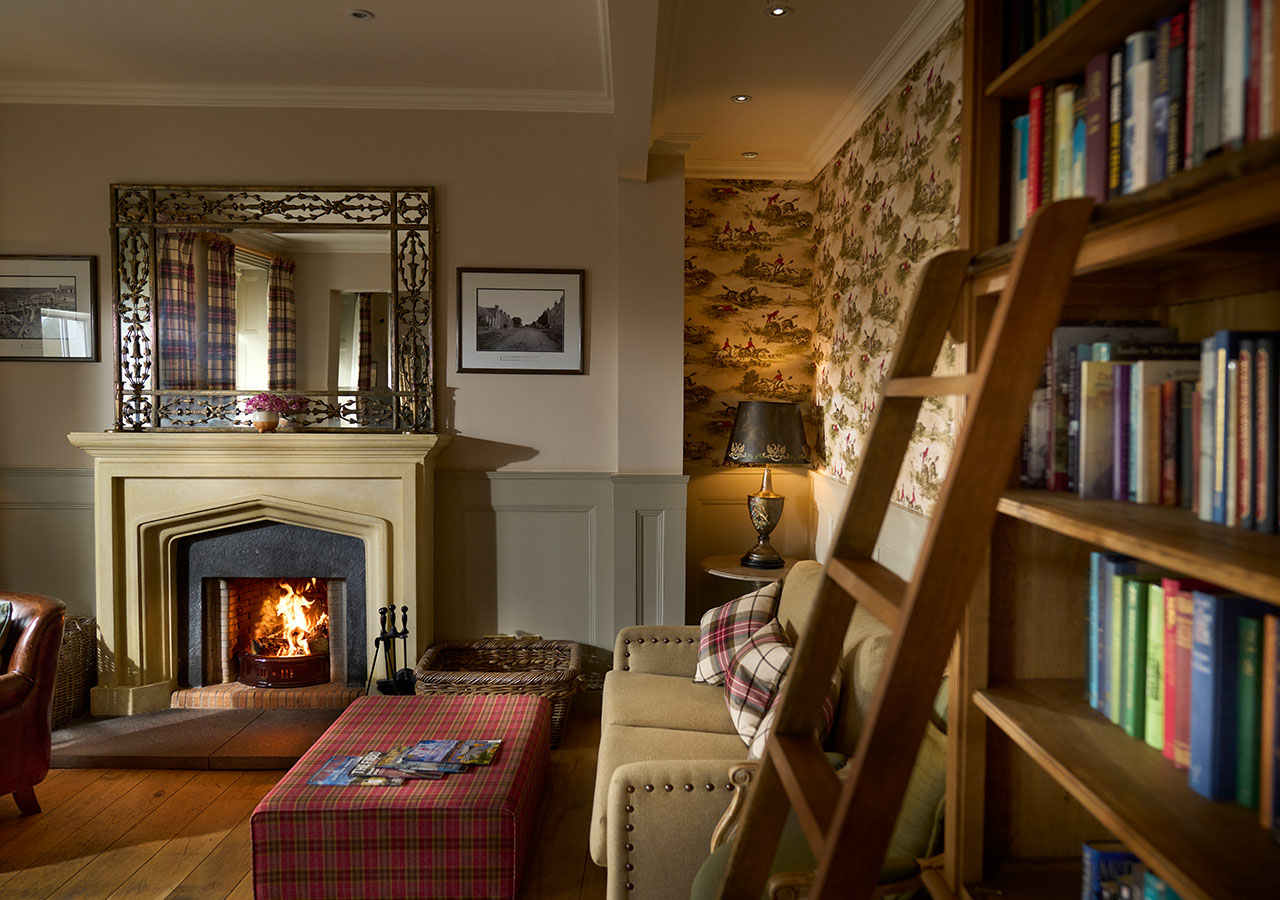 The library at the Ulbster Arms Hotel in Caithness