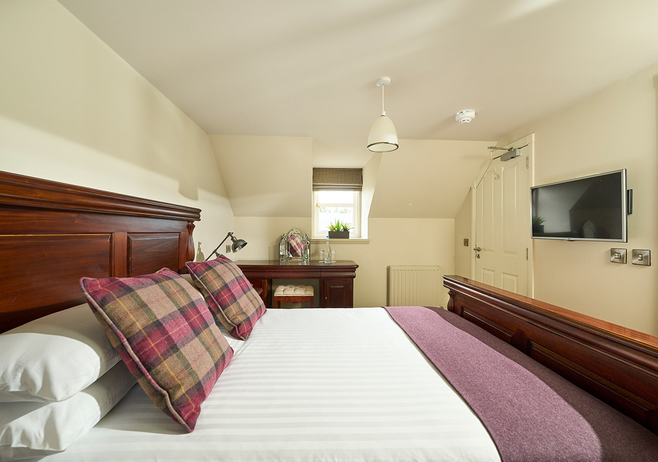 A double room in ULbster Lodge at the Ulbster Arms Hotel in Caithness