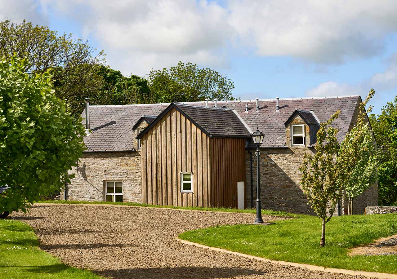 The exterior of Ulbster Lodge at the Ulbster Arms Hotel in Caithness