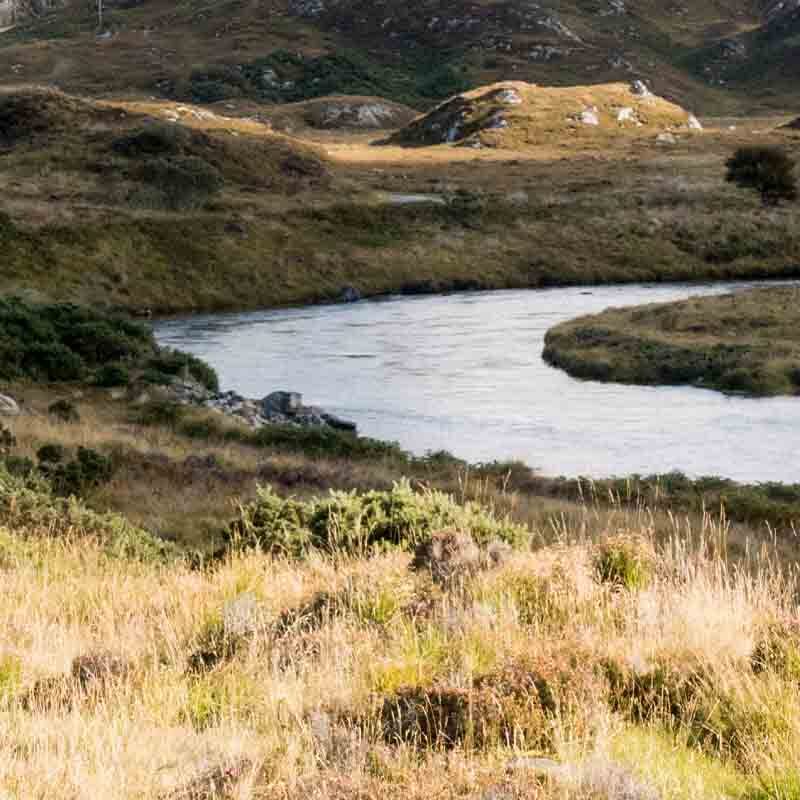 Driving the North Coast 500 on a motorbike.