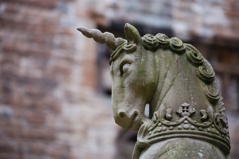 A unicorn statue in Scotland.